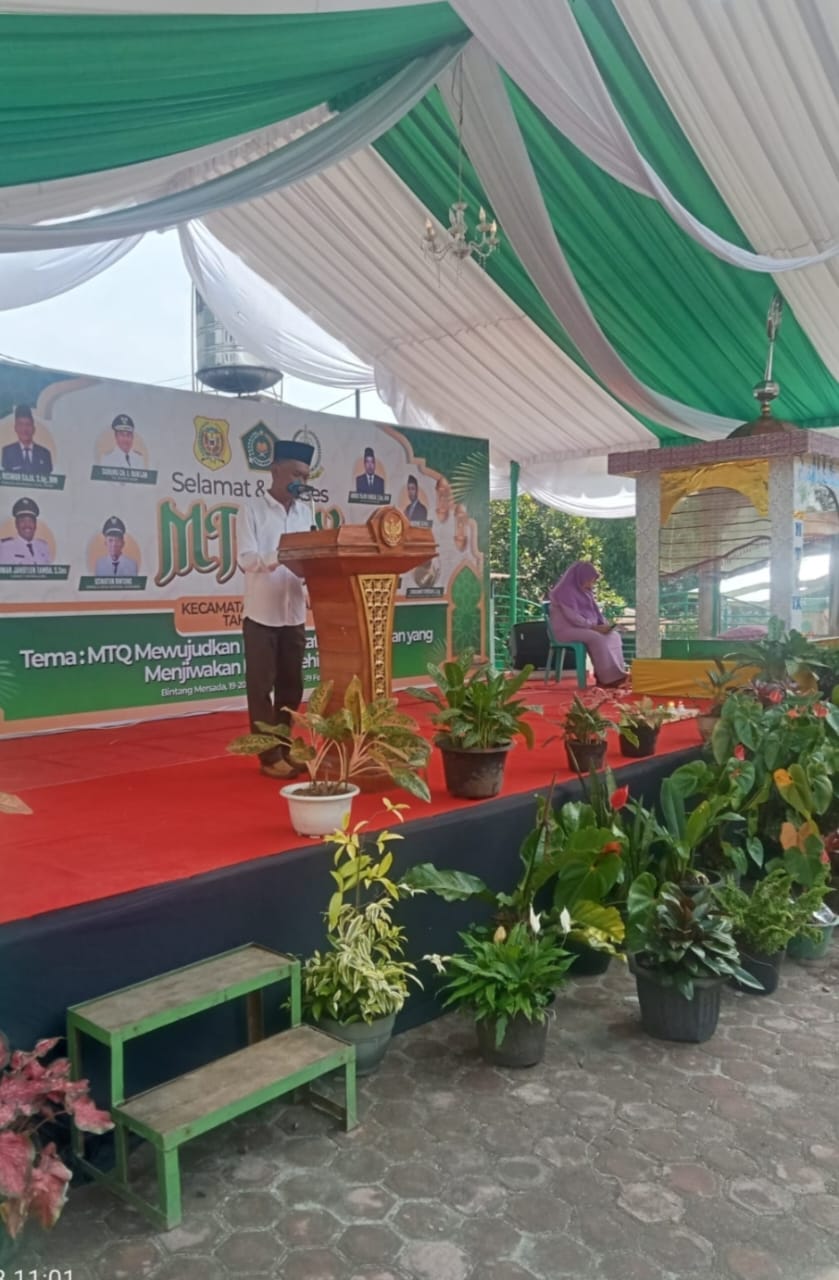 MTQ IX Kecamatan Sidikalang Dibuka, Kades Bintang Marsada: Jadikan Al’quran sebagai Pedoman Hidup