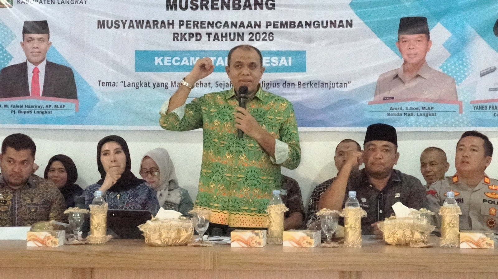 Pj Bupati Langkat Buka Musrenbang Kecamatan Selesai, Prioritaskan Pendidikan