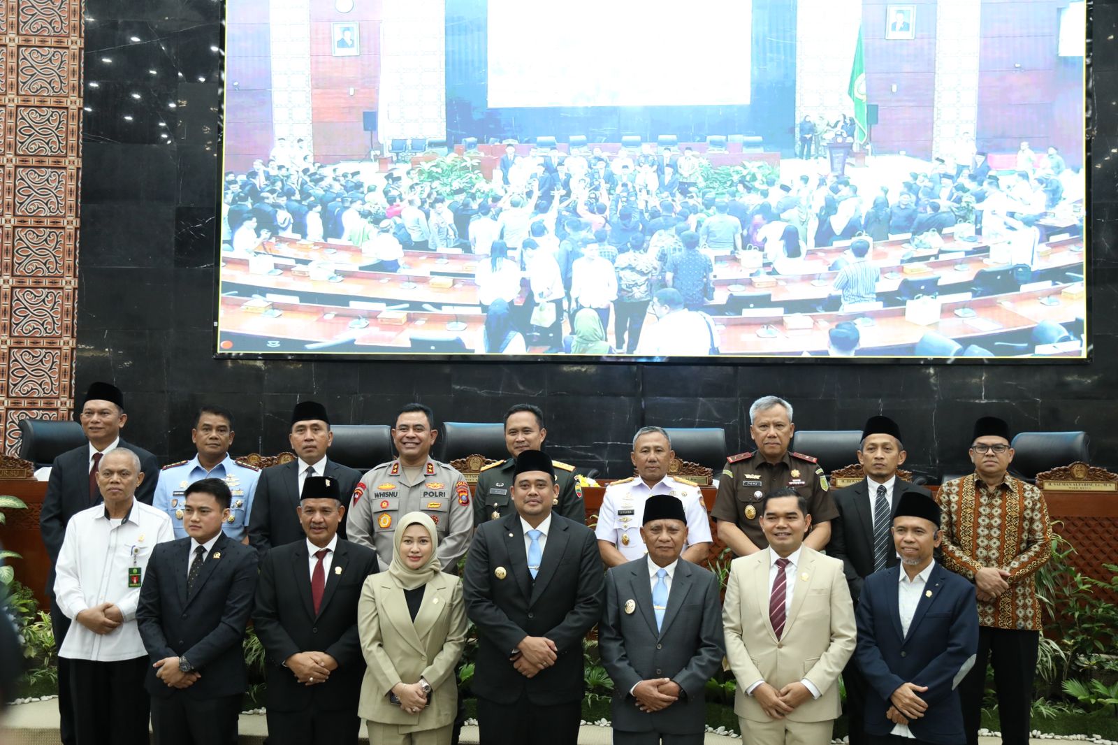 Forkopimda Sumut Kompak Hadiri Paripurna Mendengarkan Pidato Sambutan Gubsu Bobby Nasution