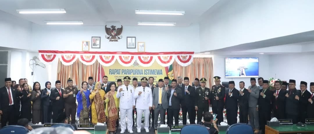 Rapat Paripurna Istimewa DPRD, Bupati Dairi Sampaikan Pidato Perdana