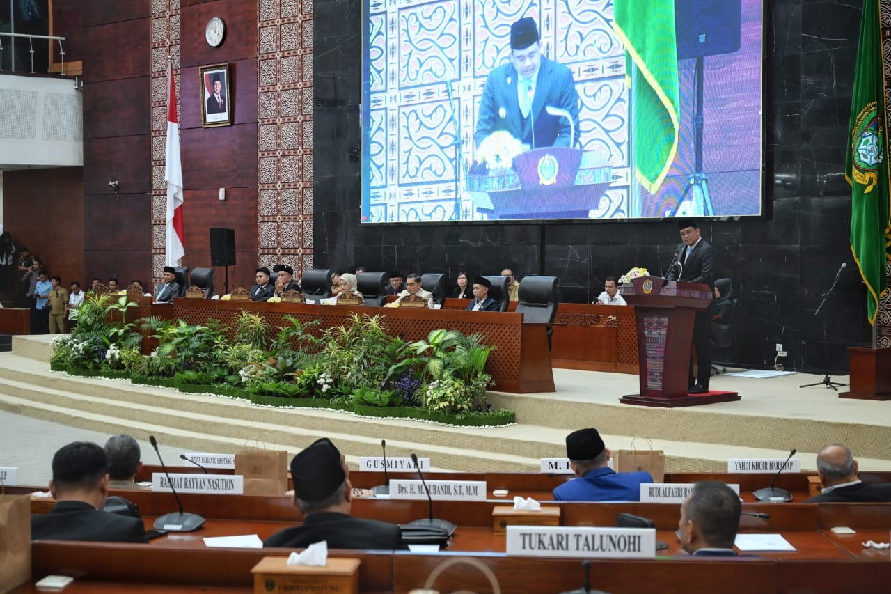 Di Hadapan DPRD Sumut, Bobby Nasution Sampaikan Lima Plus Satu Program Prioritas Pembangunan