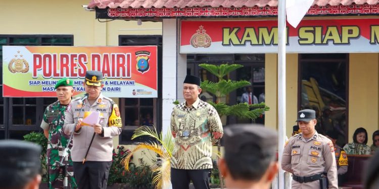 Wakil Bupati Dairi Hadiri Apel Pasukan Operasi Ketupat Toba 2025