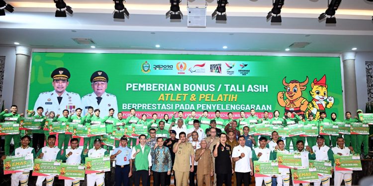 Gubernur Bobby Tambah Bonus Atlet PON dan Peparnas, Juga Tanggung Pajak Bonus