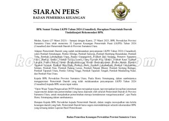 Pemko Tanjungbalai Langgar Aturan, BPK Belum Terima LKPD 2024