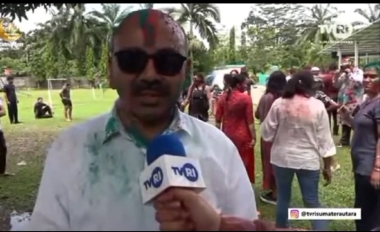 Konjen India Hadiri Festival Holi di Medan