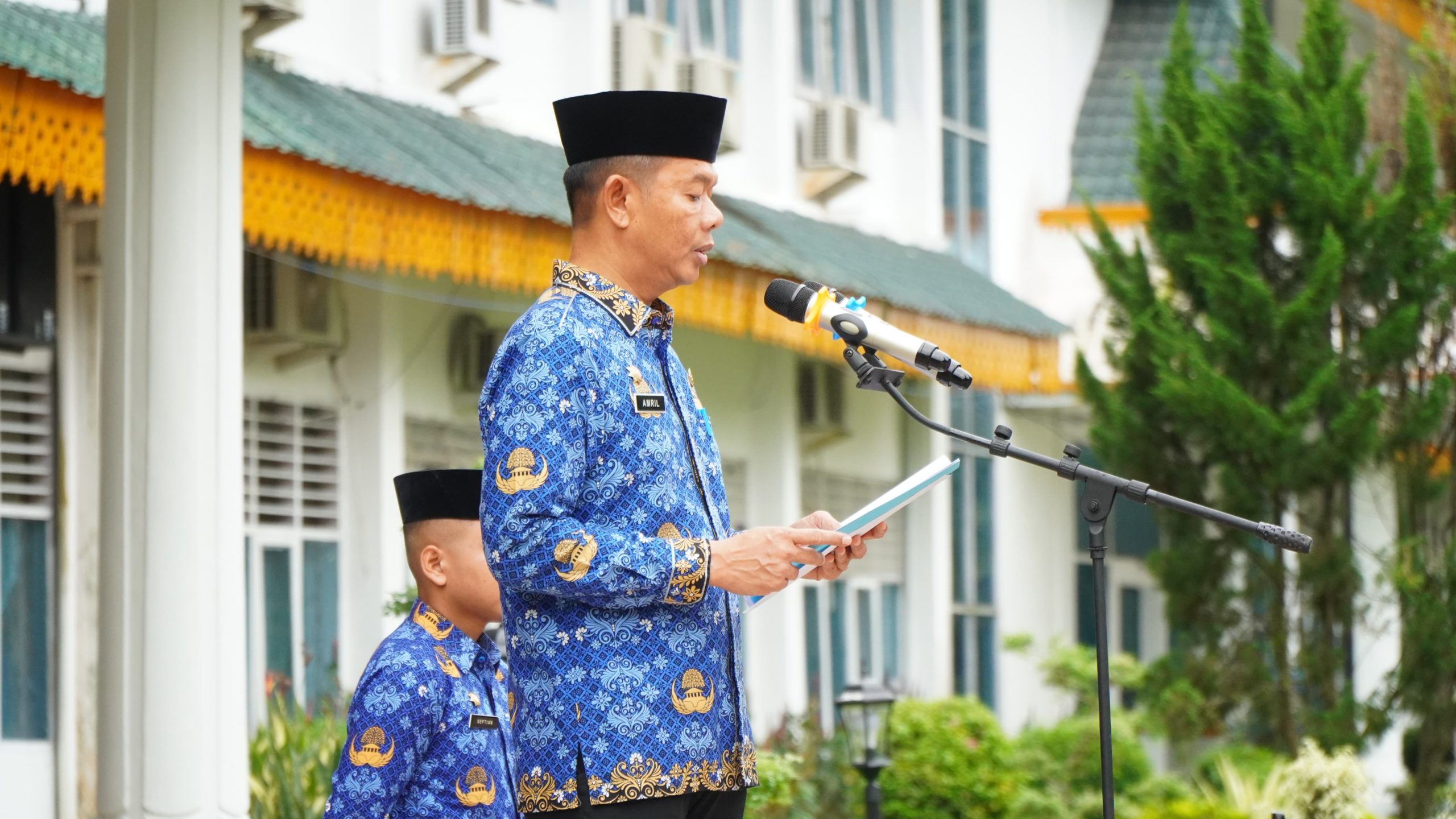 Sekda Langkat Ingatkan Efisiensi Anggaran dan Disiplin ASN di Peringatan HKN