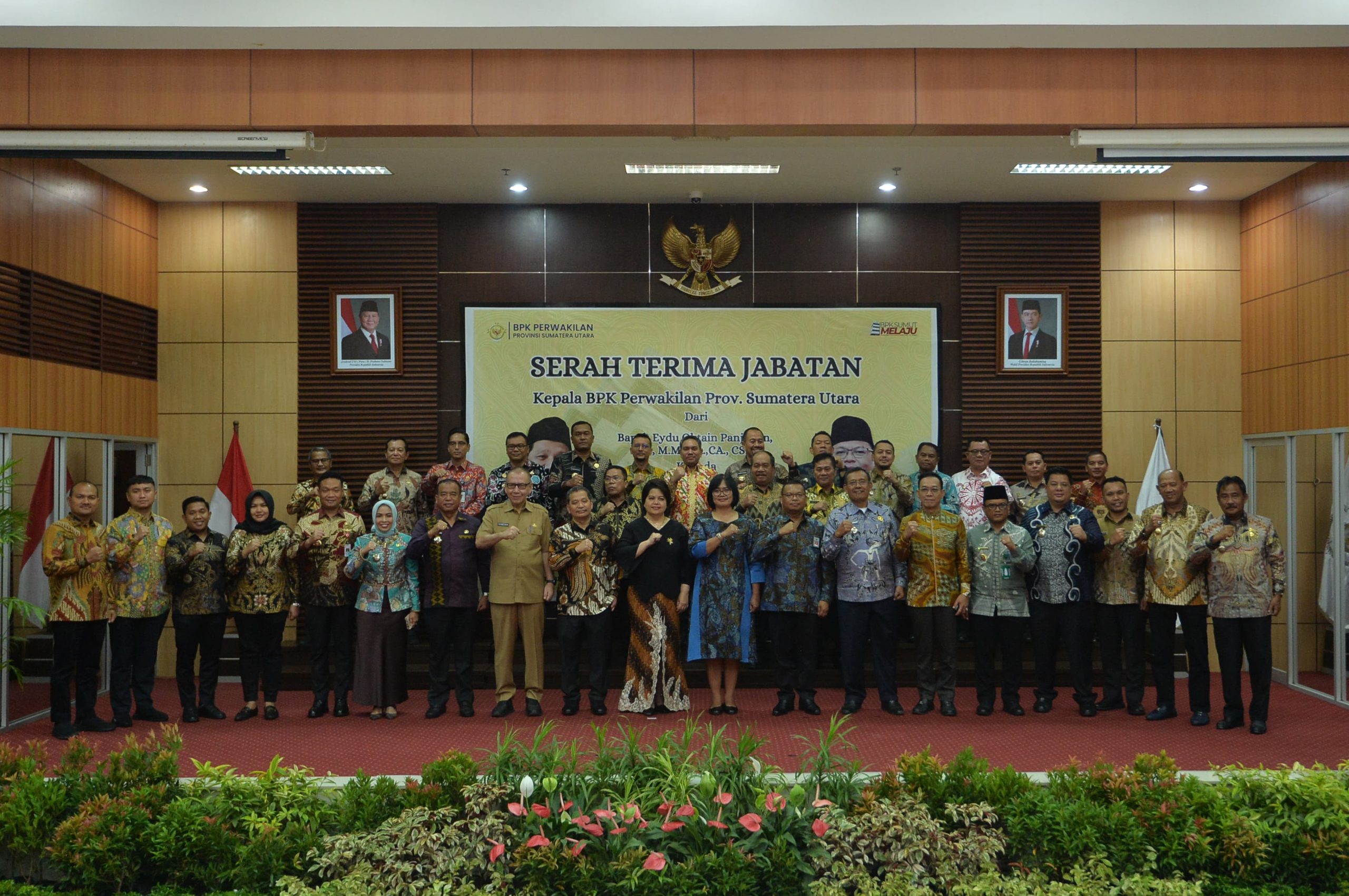 Bupati Paluta Hadiri Sertijab Kepala Perwakilan BPK RI Sumut