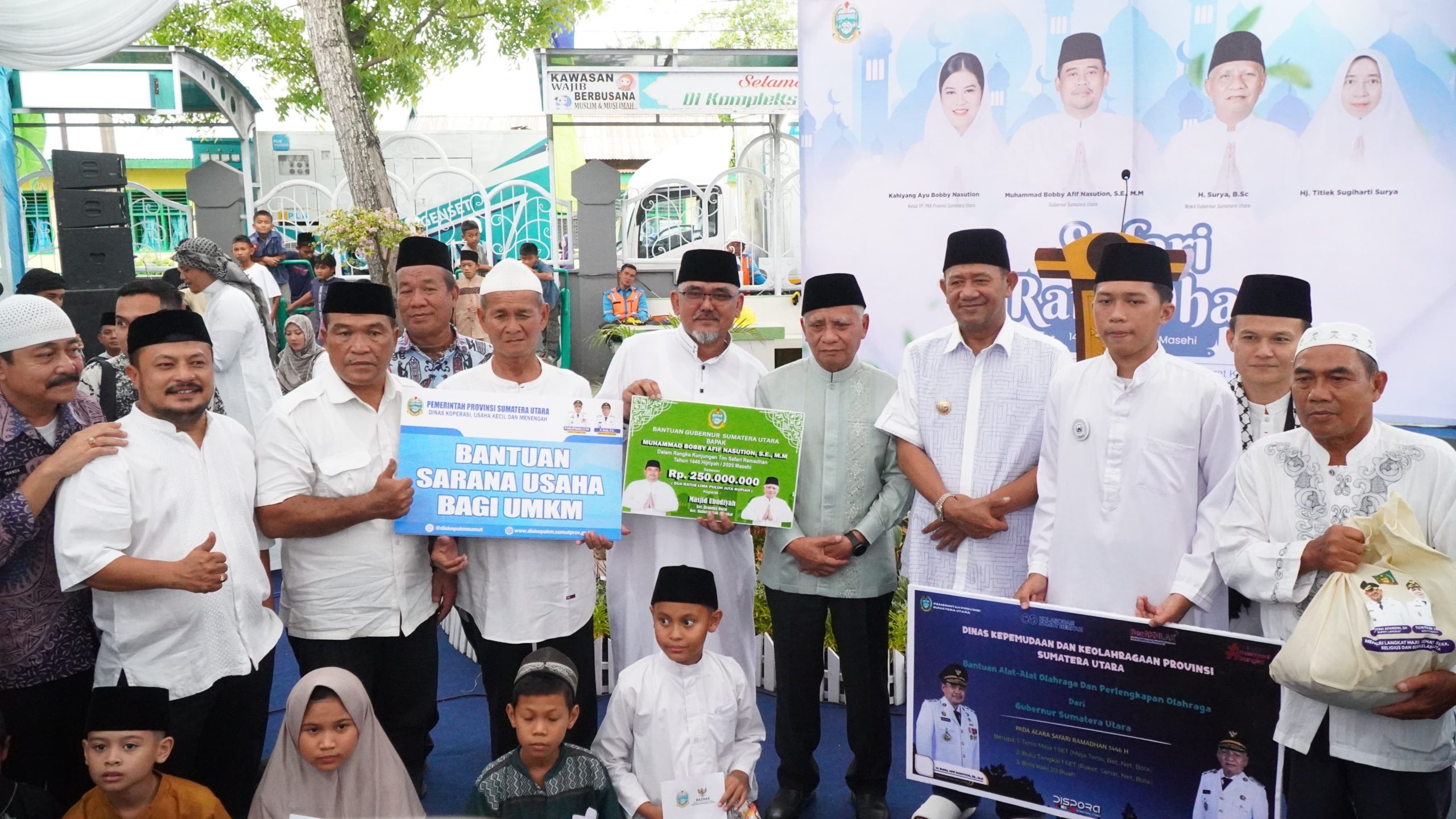 Bupati Langkat Sambut Wagub Surya & Tim Safari Ramadan Pemprov Sumut di Brandan