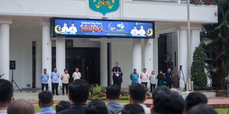 Apel Perdana Pasca Libur Idulfitri, Wali Kota Rico Minta Jajaran Langsung Bekerja Layani Masyarakat