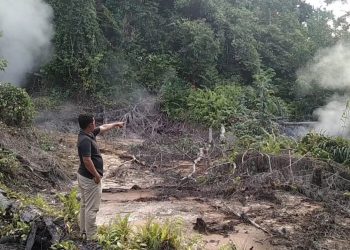 Semburan Lumpur Panas Kembali Ancam Warga Madina , Walhi Sumut : Cabut Izin PT SMGP !