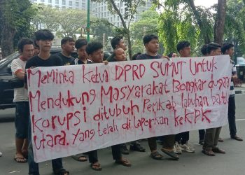 Desak Bongkar Korupsi di Labura, Massa JMM Gelar Demo di DPRD Sumut
