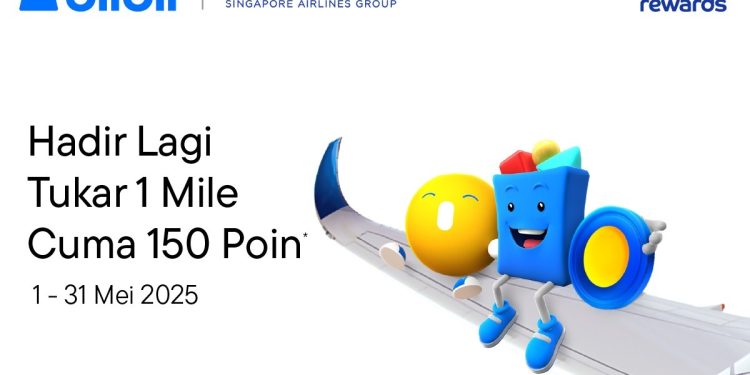 Liburan Hemat dan Seru: Tukar 150 Poin Blibli Tiket Rewards untuk 1 KrisFlyer Mile bersama Singapore Airlines