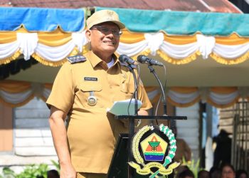 Bupati Vickner Irup Pembukaan TMMD ke 124 Wilayah Kodim 0206 Dairi