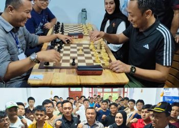 Ketum KONI Medan Motivasi Puluhan Pecatur Junior Kejuaraan Percasi Medan-Alpha Chess Club