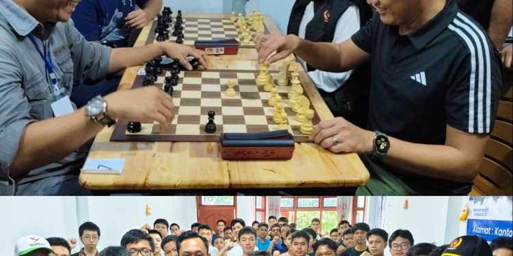 Ketum KONI Medan Motivasi Puluhan Pecatur Junior Kejuaraan Percasi Medan-Alpha Chess Club