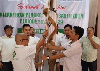Ketum KONI Medan Hadiri Pelantikan Pengurus PERBASASI