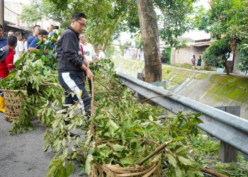 Wali Kota Rico Pimpin Gotong-Royong Pembersihan Sungai Sei Putih