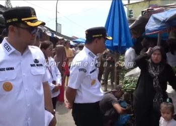 Wali Kota Tanjungbalai Tinjau Aktivitas Pasar dan Cek Aset Pemko