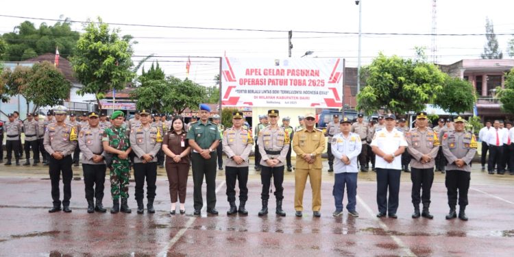 Polres Dairi Gelar Apel Operasi Patuh Toba 2025