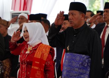 Bupati dan Wakil Bupati Langkat Ikuti Upacara di Istana Negara via Zoom