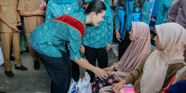 Kejar Ketercapaian ZeroDose, Ketua TP-PKK Sumut Kunjungi Dua Posyandu di Langkat