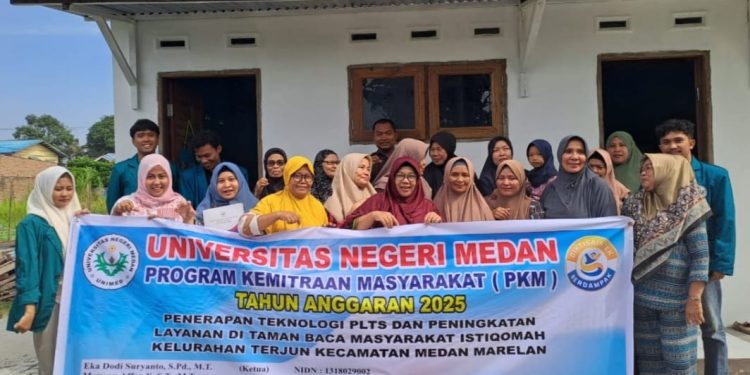 Penerapan Teknologi PLTS dan Layanan Digital, Upaya Inklusif dari UNIMED di TBM Istiqomah