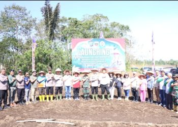 Polres Dairi Launching Penanaman Jagung di Desa Kalang Simbara