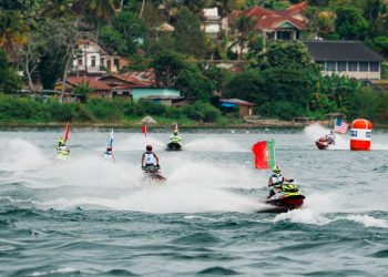PEBALAP INDONESIA BERSINAR DI DANAU TOBA, PUNCAKI KLASEMEN SEMENTARA AQUABIKE ENDURANCE GRAND PRIX OF INDONESIA