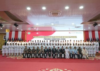 Gubernur Bobby Kukuhkan Paskibra Sumut 2025