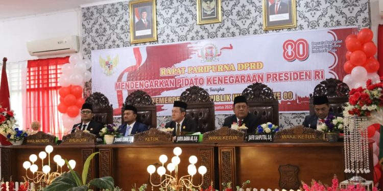DPRD Kota Tanjungbalai Gelar Sidang Paripurna Istimewa Dengar Pidato Kenegaraan Presiden RI