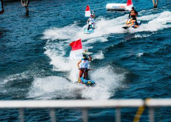 Bersamaan HUT RI Berlangsung Final Race Aquabike World Championship