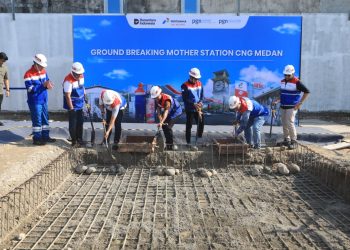 Pertama di Medan, Zakiyuddin Harahap Ground Breaking Pembangunan Stasiun Induk CNG