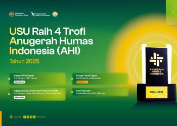 USU Konsisten Berprestasi, Raih 4 Penghargaan Kehumasan di Ajang Bergengsi AHI 2025