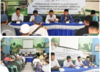 Hadiri Sosialisasi Zakat, Ka KUA Hamparan Perak sampaikan Potensi Besar sebagai Instrumen Pemberdayaan Ekonomi