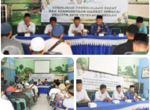 Hadiri Sosialisasi Zakat, Ka KUA Hamparan Perak sampaikan Potensi Besar sebagai Instrumen Pemberdayaan Ekonomi