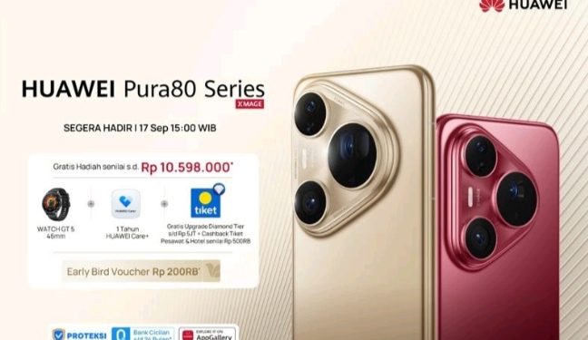 Jual HUAWEI Pura80 Series, Dapatkan Gratis Perlindungan Lengkap di Blibli dan Bonus Hingga Rp10,5 Juta