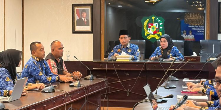 Launching Aplikasi Sistem Informasi Kerja Sama Daerah (SIKADA) Di Ruang Rapat II Kantor Wali kota Medan