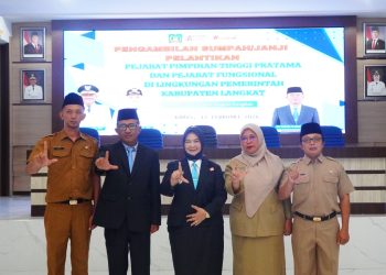 Wabup Langkat Lantik Pejabat Tinggi Pratama dan Fungsional