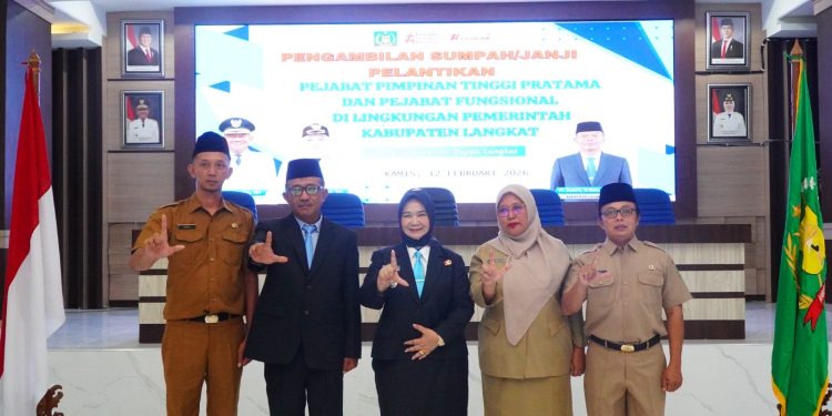 Wabup Langkat Lantik Pejabat Tinggi Pratama dan Fungsional