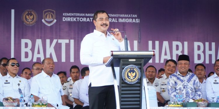 10 Ribu Paket Sembako Disalurkan ke Masyarakat Langkat, Syah Afandin Apresiasi Menteri Imigrasi