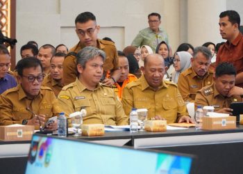 Bupati Langkat Hadiri Rakor Percepatan Rehabilitasi Pascabencana