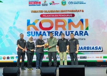 Hadiri Pelantikan Pengurus KORMI Sumut, Gubernur Bobby Tegaskan Peran Olahraga Bangun Ekonomi