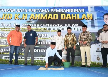 Wagubsu Hadiri Peresmian Pembangunan Masjid KH Ahmad Dahlan UMSU Saentis, Kampus dan Masjid Harus Tumbuh Bersama