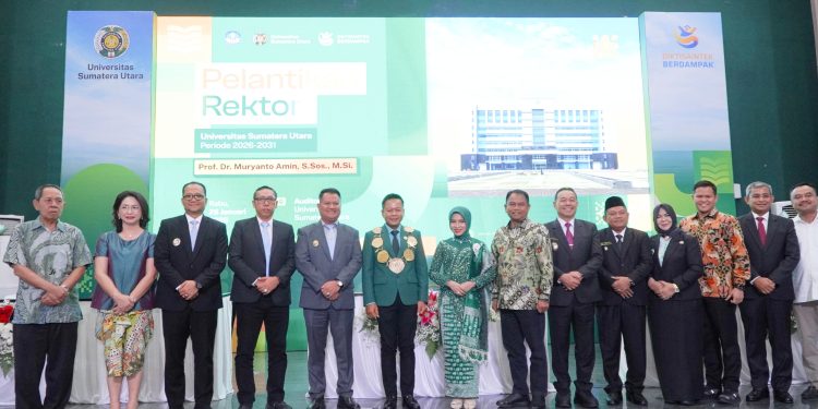 Wakil Bupati Langkat Hadiri Pelantikan Rektor USU Periode 2026-2031