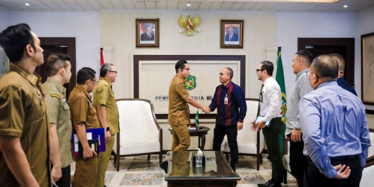 Wali Kota Rico Sambut Baik Tawaran Kerjasama Bank Sumut Terkait Digitalisasi Parkir