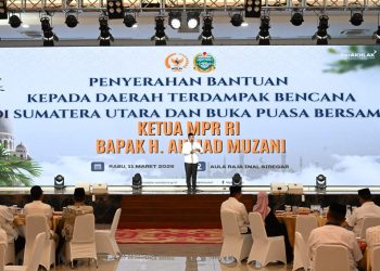 Ketua MPR RI Gulirkan 5.000 Paket Bantuan, Gubernur Bobby Harap Perkuat Semangat Korban Bencana