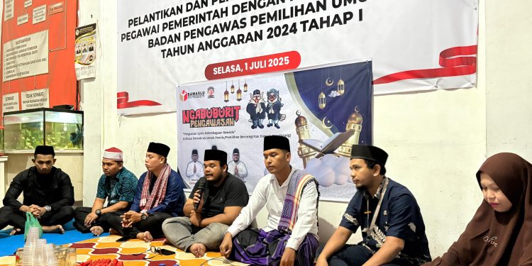 Ngabuburit Pengawasan Bawaslu Tanjungbalai Dibalut Berbagi Berkah Ramadhan, Doa dan Bukber.