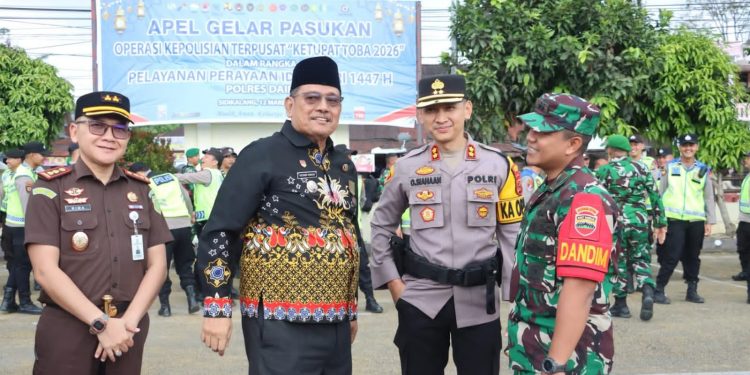 Bupati Dairi Hadiri Apel Gelar Pasukan Operasi Ketupat Toba 2026