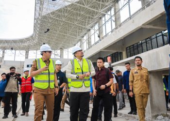 Progres Finishing, Rico Waas dan Bobby Nasution Tinjau Percepatan Pembangunan Stadion Teladan