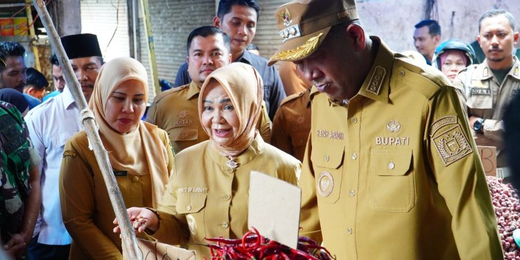 Sidak Pasar, Bupati Langkat Pastikan Harga Sembako Terkendali Jelang Lebaran